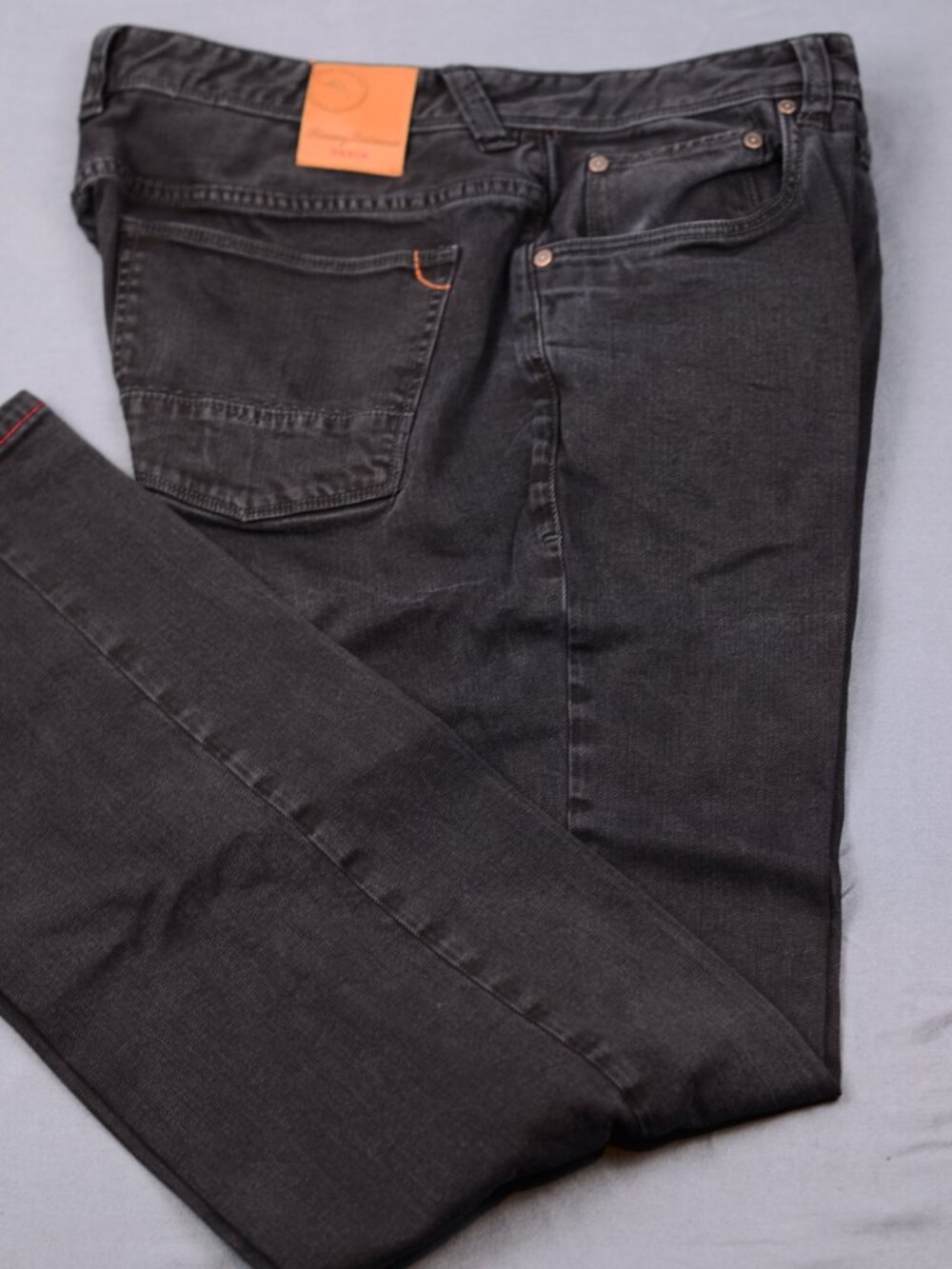 Tommy Bahama Sand Drifter Relaxed Straight Black Denim Jeans 38x34